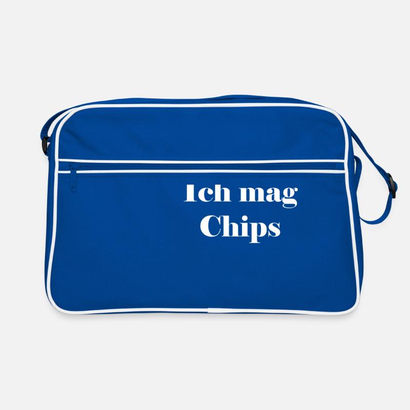 Ich mag Chips Retro Tasche