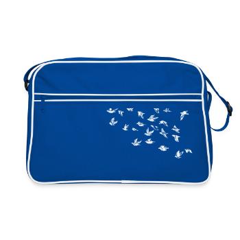 oiseau - Sac Retro - bleu/blanc - Devant