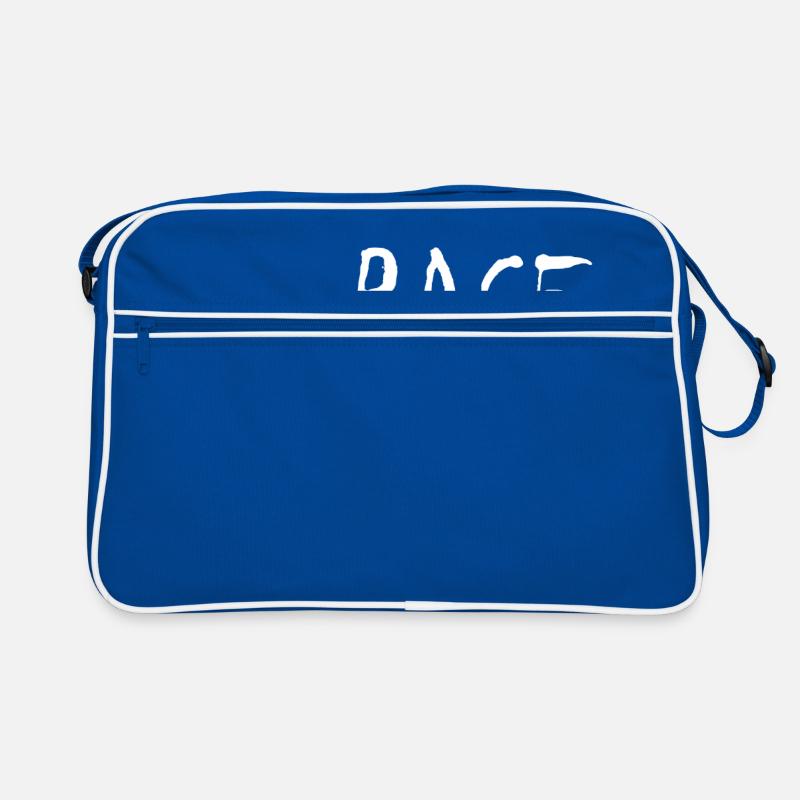 Rage - Retro Tasche - Blau/Weiß