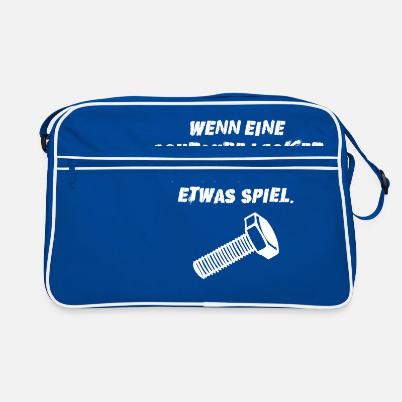 Schraube locker Lustig Geschenk Idee Retro Tasche