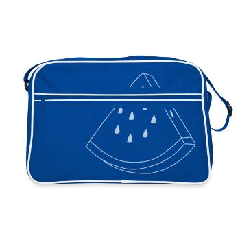 watermelon - Retro Bag - blue/white - Front
