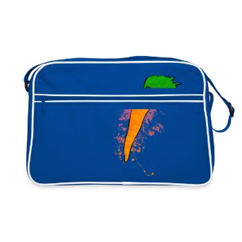 Carrots color explosion - Retro Bag - blue/white - Front