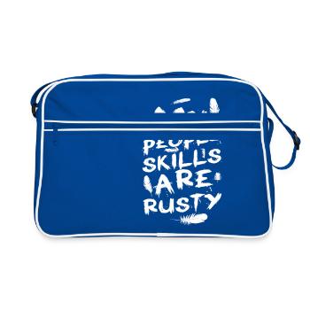 MY PEOPLE SKILLS ARE RUSTY - Retro Bag - blue/white - Front