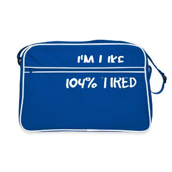 tired - Retro Bag - blue/white - Front