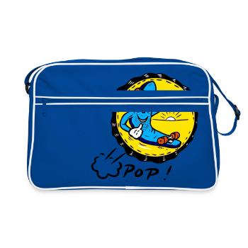 Only the rest! - Retro Bag - blue/white - Front