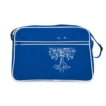 Arbre de la vie - Sac Retro - bleu/blanc - Devant