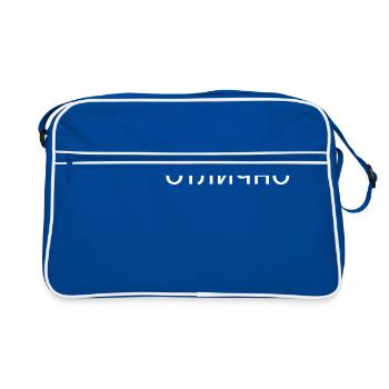 Excellent in Russian - Retro Bag - blue/white - Front