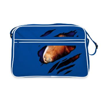 Shire cheval en moi - Sac Retro - bleu/blanc - Devant