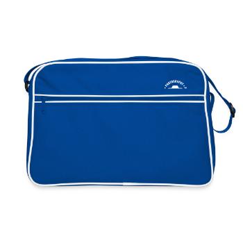 Photographer Camera Logo Chest Photo Lovers Clickers - Retro Bag - blue/white - Front