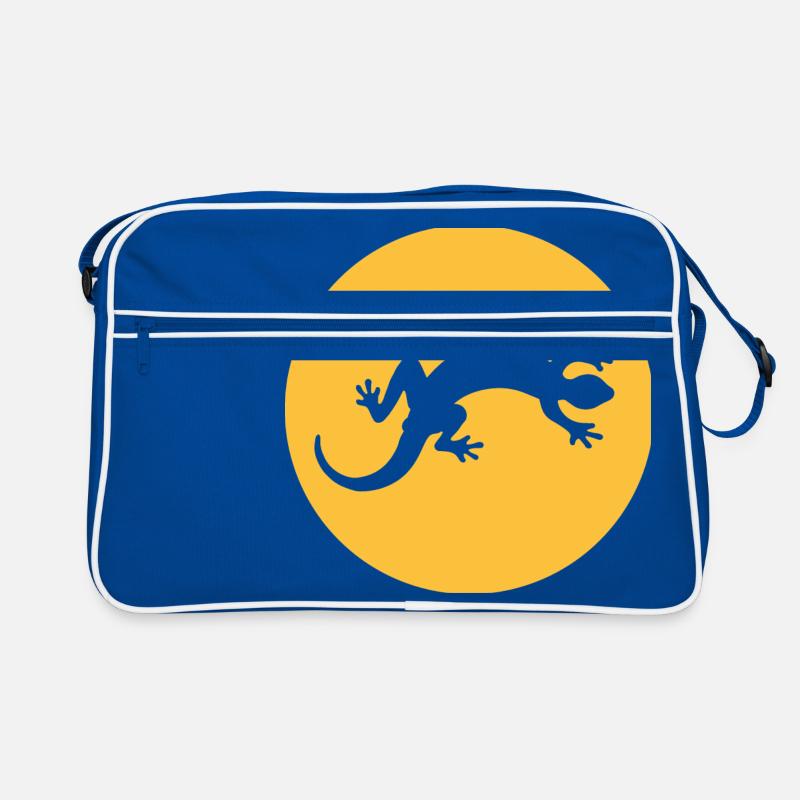 Gecko salamander lizard Retro Bag