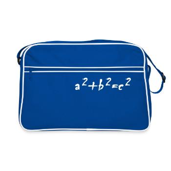 Funny math formula design teacher gift idea - Retro Bag - blue/white - Front