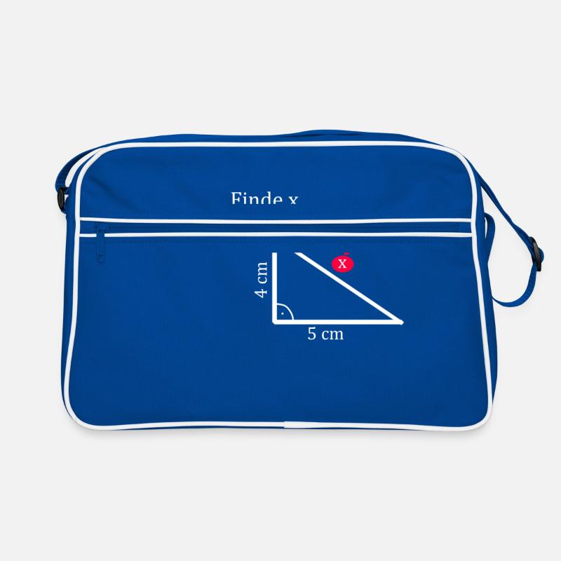 Find x Math Triangle Retro Bag