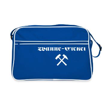 Wanne-Eickel - Retro Tasche - Blau/Weiß - Vorne