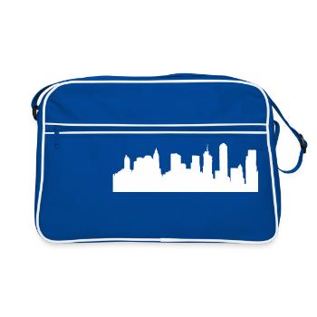 ville - Sac Retro - bleu/blanc - Devant