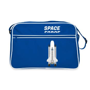 space - Retro Bag - blue/white - Front
