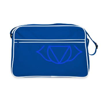 brow chakra - Sac Retro - bleu/blanc - Devant