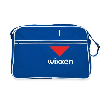 I LOVE WIXXEN - Retro Tasche - Blau/Weiß - Vorne