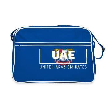 Emblème des Emirats Arabes Unis - Sac Retro - bleu/blanc - Devant