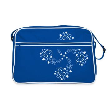 Basque hearts cross 2 - Sac Retro - bleu/blanc - Devant