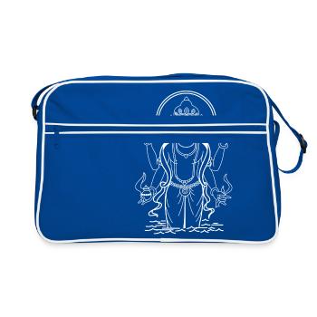 Lord Dhanvantari - Sac Retro - bleu/blanc - Devant