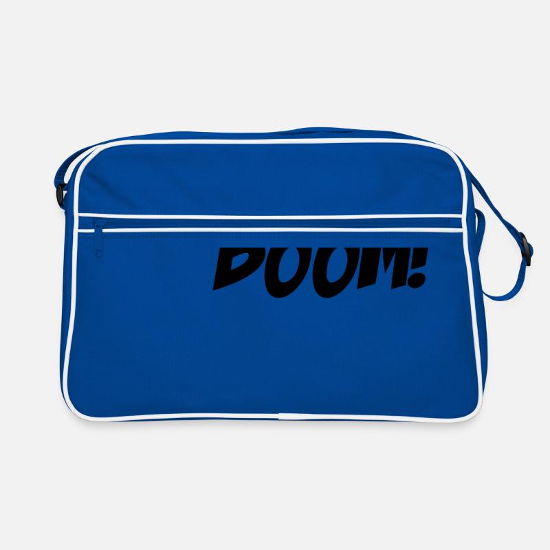 BOOM - Retro Tasche - Blau/Weiß