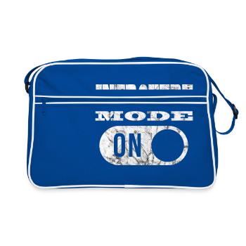 MODE INTROVERT Mode introverti! - Sac Retro - bleu/blanc - Devant