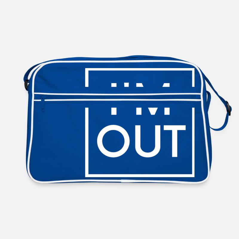 Ich bin WEISS raus Retro Tasche