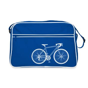 Vélo blanc - Sac Retro - bleu/blanc - Devant