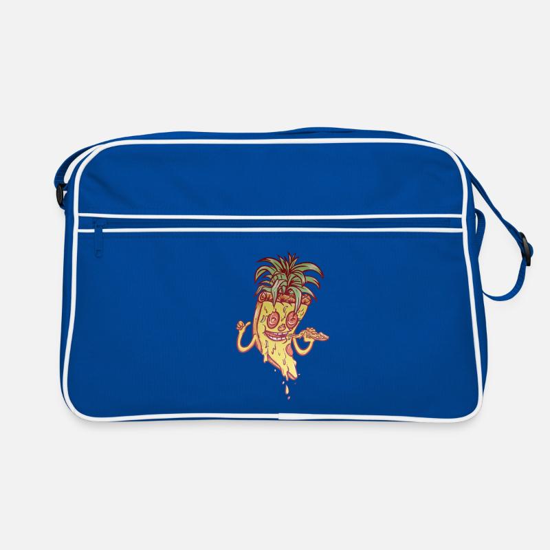Funky Maskottchen-Ananaspizza Retro Tasche