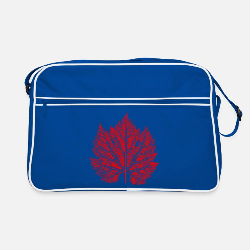 Grape Leaf / Red / Wine Leaf Retro Bag