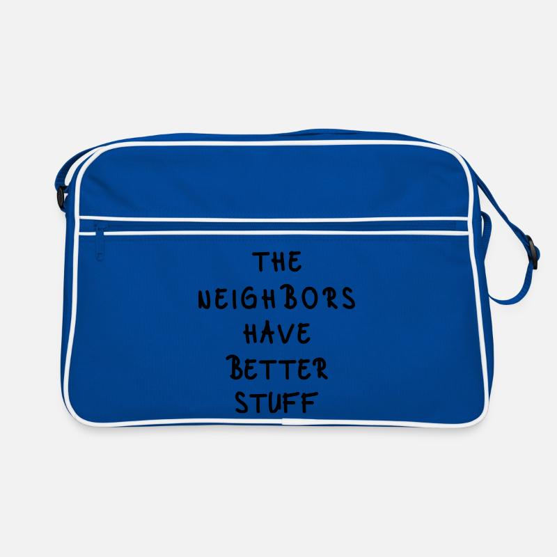 The Neighbors Have Better Stuff - Retro Tasche - Blau/Weiß