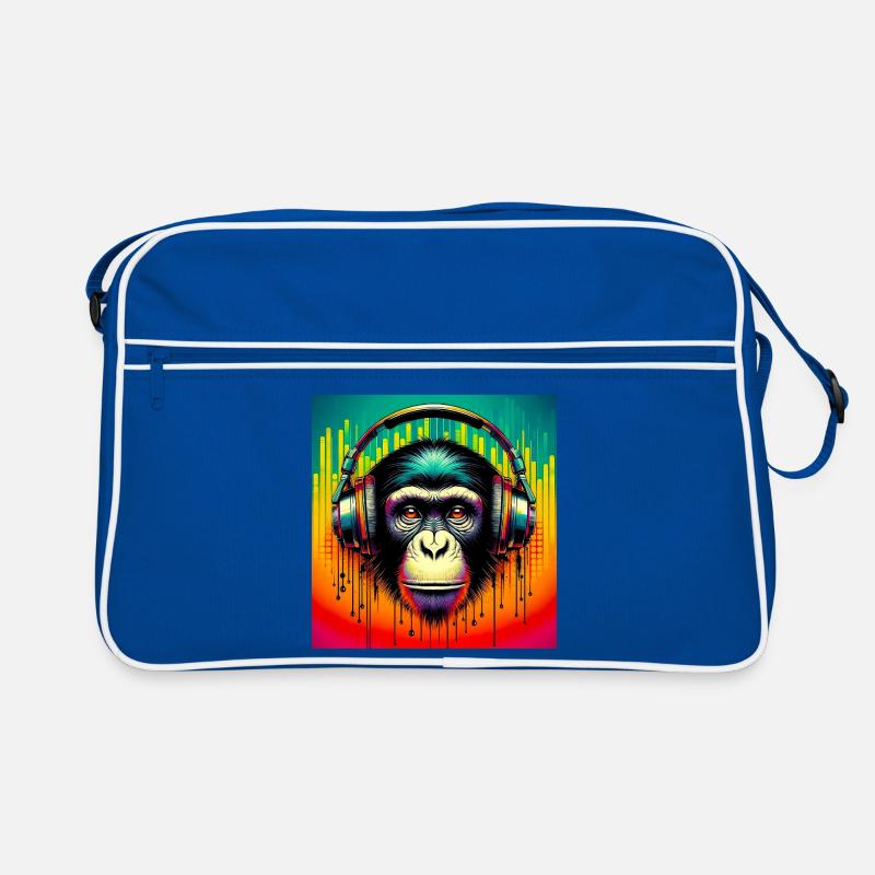 Schimpansen-Affe Retro Tasche