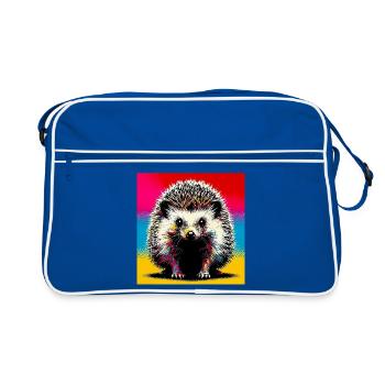 hérisson - Sac Retro - bleu/blanc - Devant
