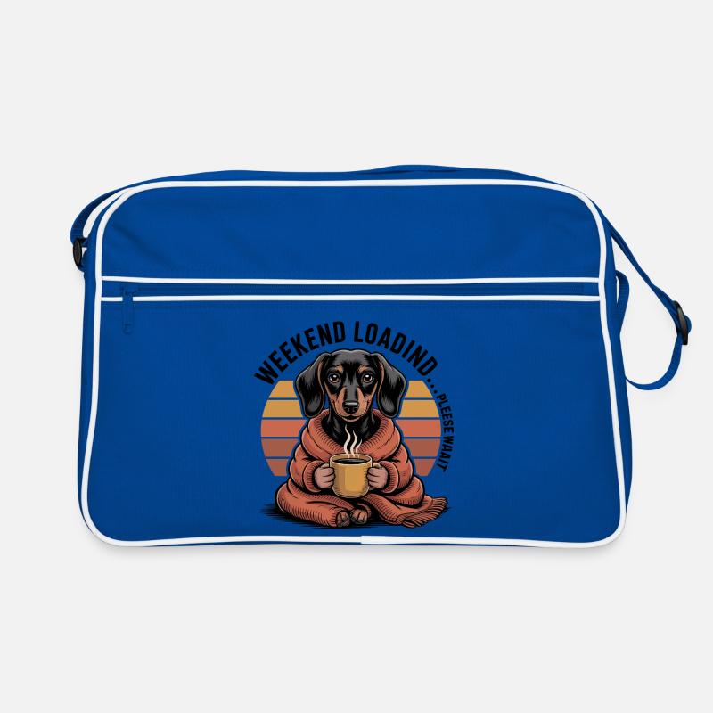 Cozy Coffee Dachshund Retro Bag