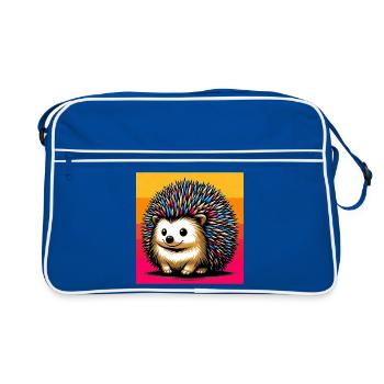 hérisson - Sac Retro - bleu/blanc - Devant