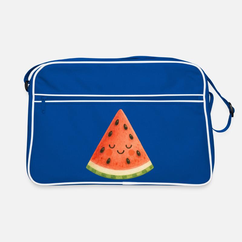 Tranche de pastèque sourire Sac Retro