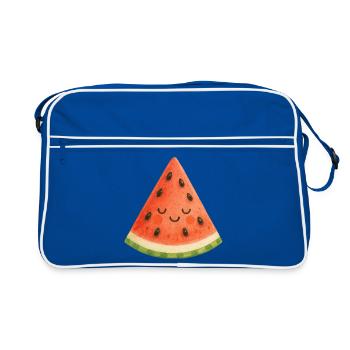 Melon Fruit de Kawaii Summer Melon Baby - Sac Retro - bleu/blanc - Devant