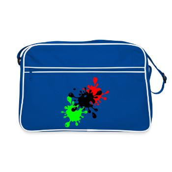 Bonne cuillerée - Sac Retro - bleu/blanc - Devant