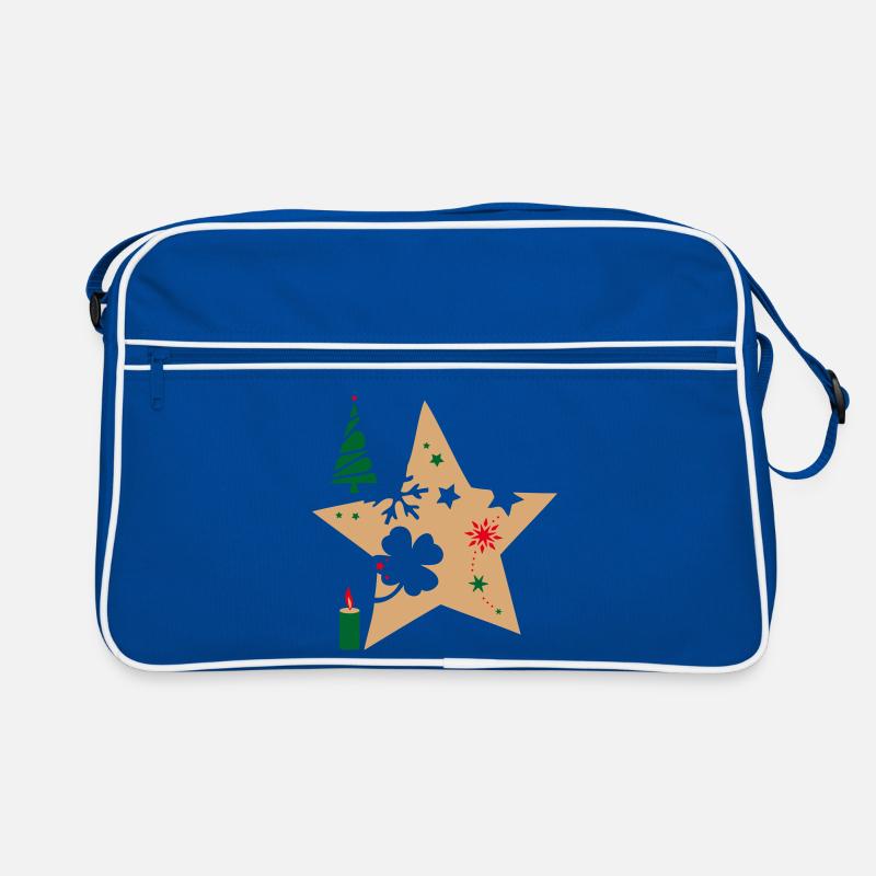 Weihnachtsstern Advent Retro Tasche