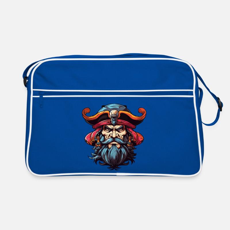 Pirate with Beard Comic Retro Bag