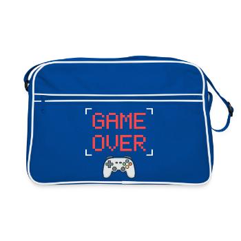 Game Over – Gamer Controller T-Shirt - Sac Retro - bleu/blanc - Devant