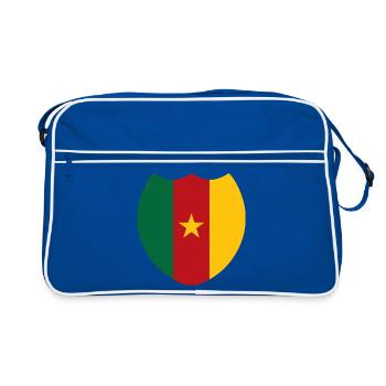 Cameroun fier drapeau - Sac Retro - bleu/blanc - Devant
