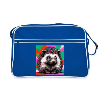 hérisson - Sac Retro - bleu/blanc - Devant