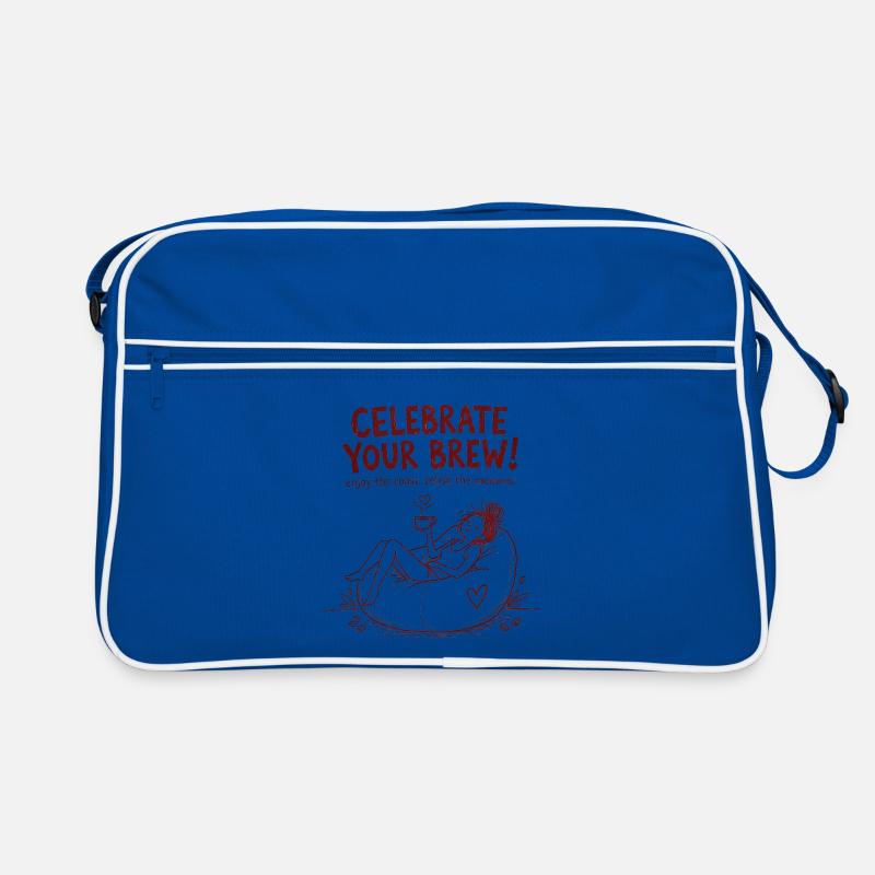 Celebrate Your Brew – Gemütliches Kaffee & Chill D Retro Tasche