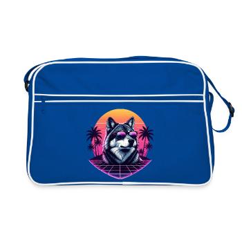 Husky Vapo Neon Sunset - Retro Bag - blue/white - Front