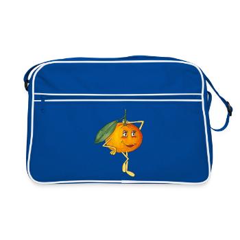 Mignon mandarine Mignon Style BD Fruit Fruit - Sac Retro - bleu/blanc - Devant