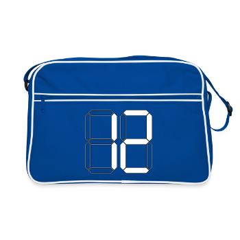NUMBER 12 Twelve Birthday Gift Digital - Retro Bag - blue/white - Front