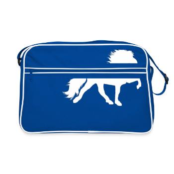 Tölter blanc - Sac Retro - bleu/blanc - Devant