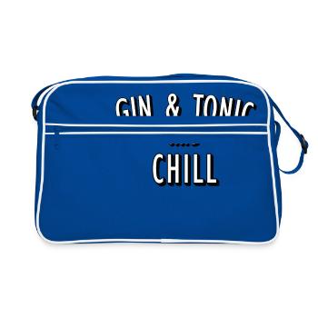 et chill - Sac Retro - bleu/blanc - Devant
