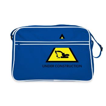 under construction - Retro Bag - blue/white - Front